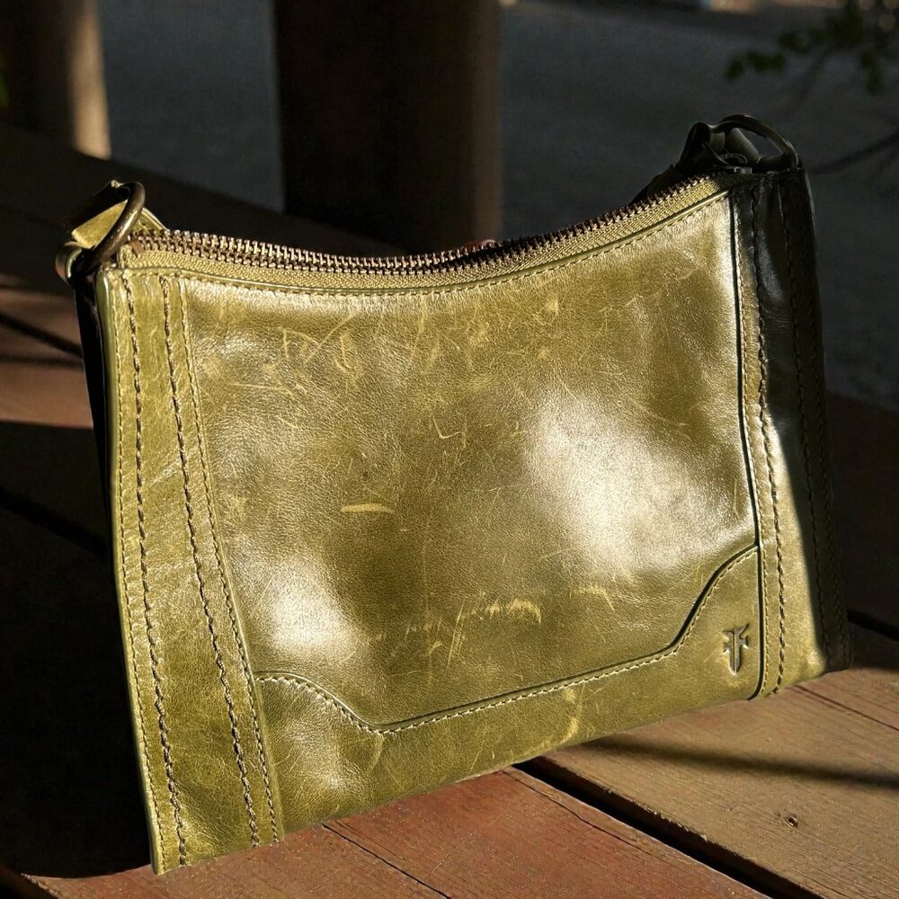 Frye Women's Melissa Zip Crossbody Purse - Marsh Green